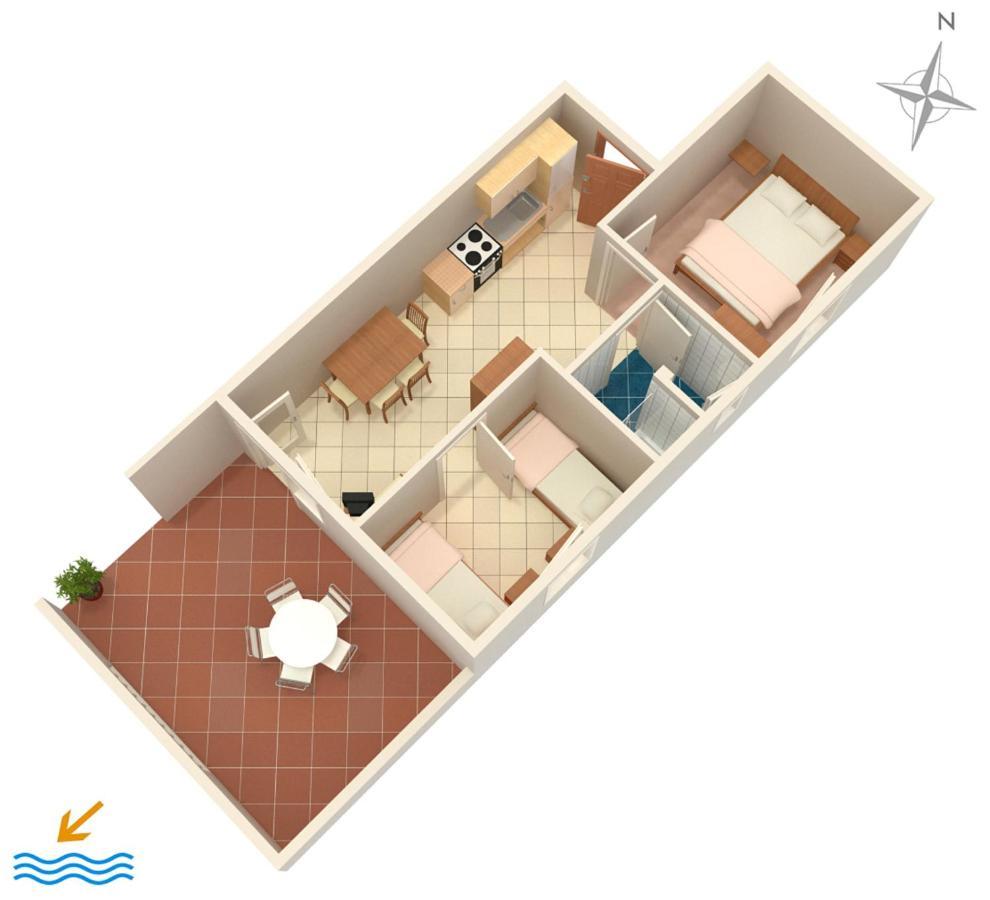 Apartments By The Sea Mandre, Pag - 4098 Ngoại thất bức ảnh
